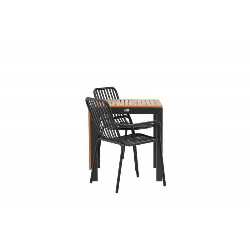 Diego t Loungesæt - Havemøbelsæt - Sort,Brun