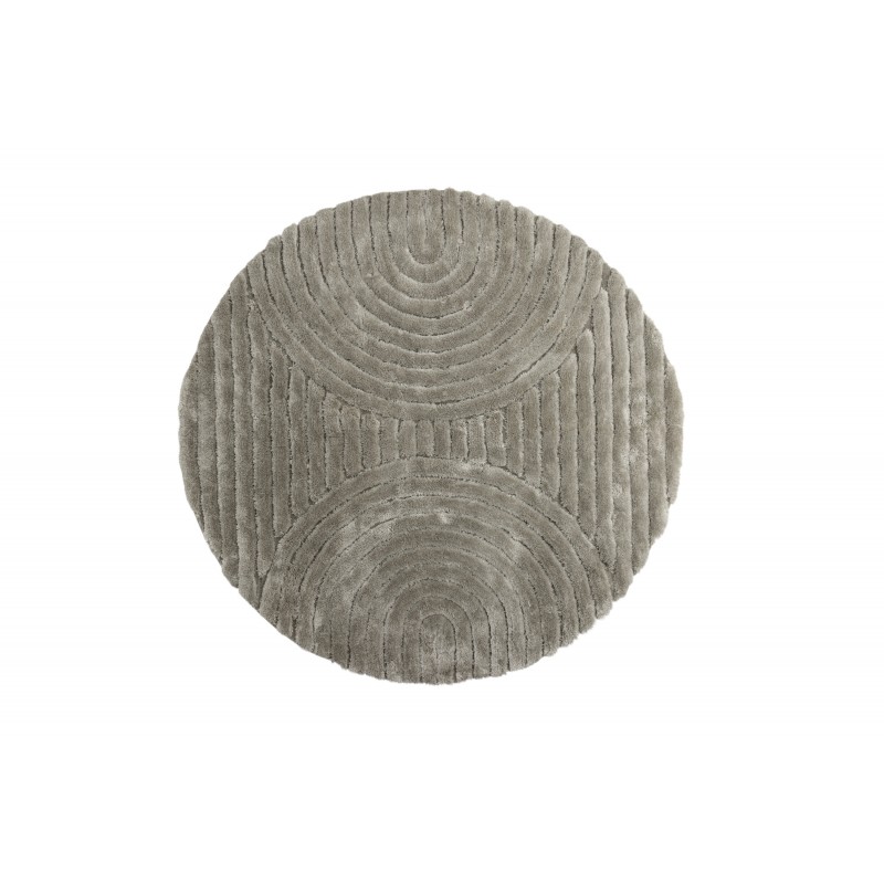 Niklas Tæppe Rundt Ø200 - Gråbeige