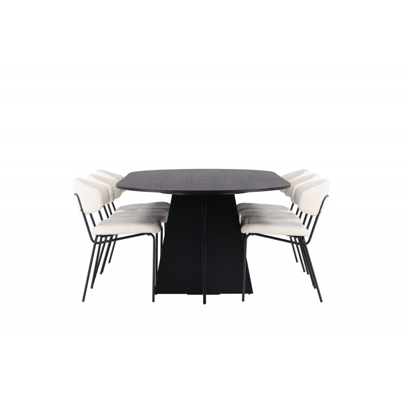 Spisebordssæt Bootcut med stole Chico