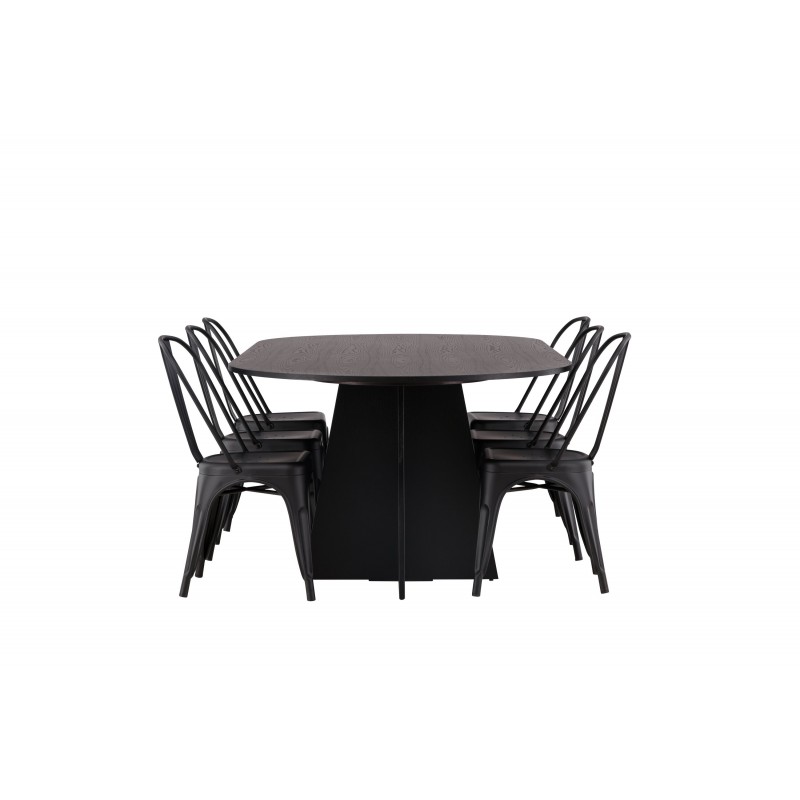 Bootcut Oval, Tempe Spisebordssæt