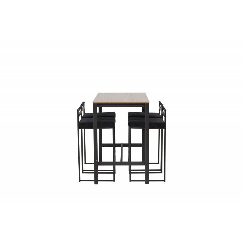 Camden t Spisebordssæt - Sort og Valnød