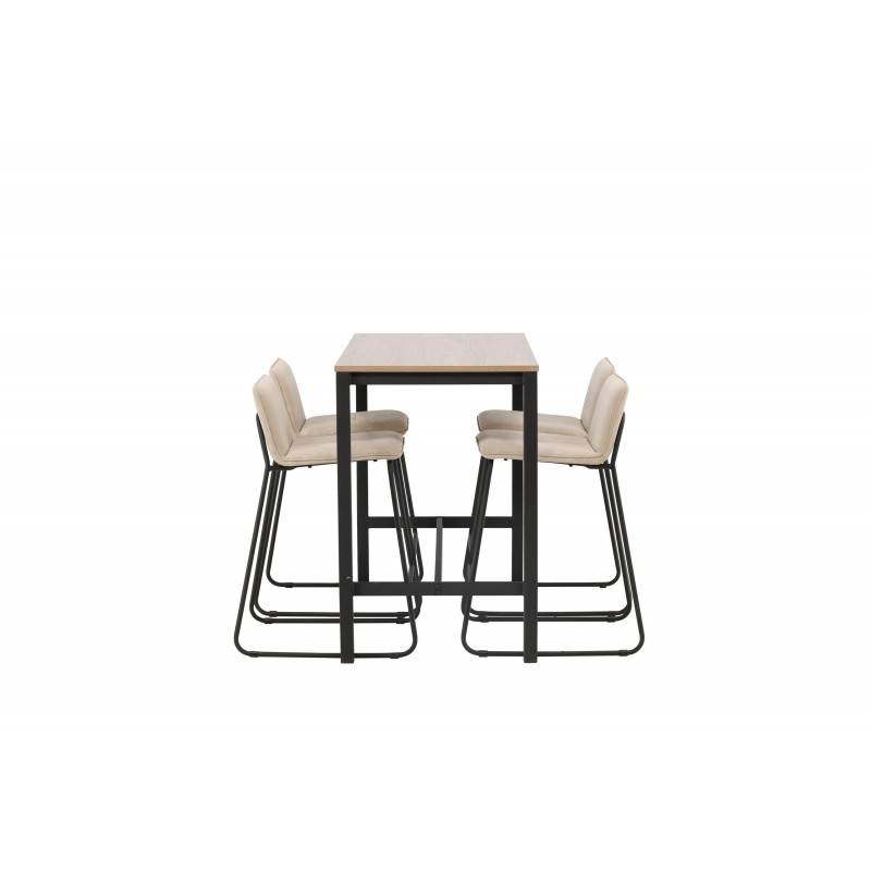 Camden t Spisebordssæt  - Beige og Valnød