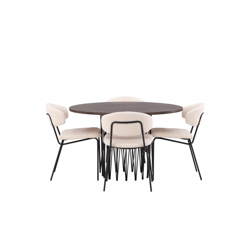 Rundt Spisebordssæt i Sten