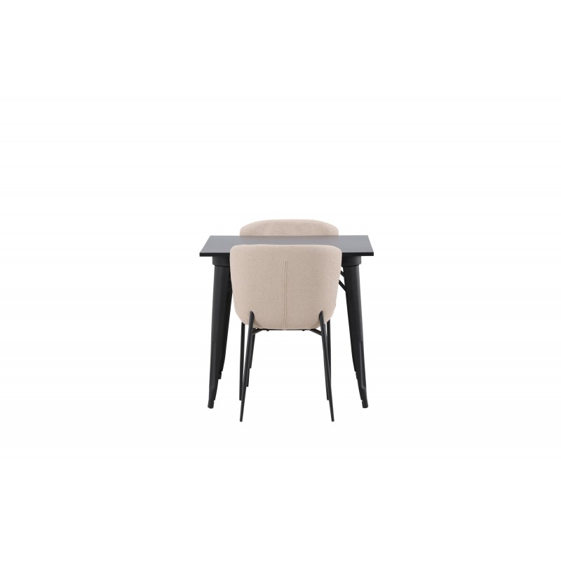 Tempe e Spisebordssæt - Beige og Sort