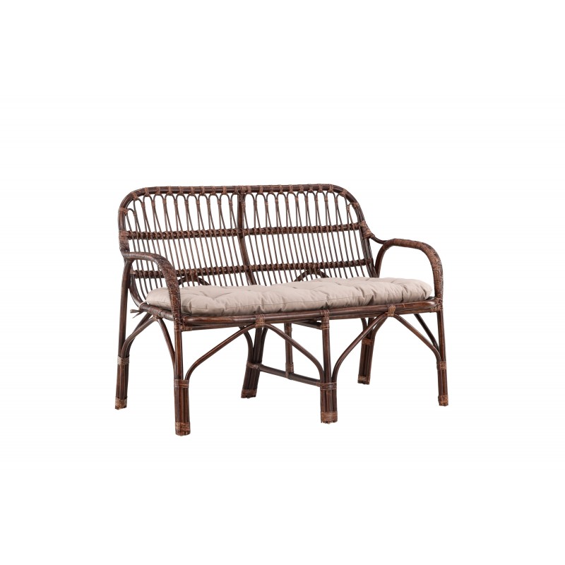 Nella 2 personers Sofa - Mørk Valnød billede