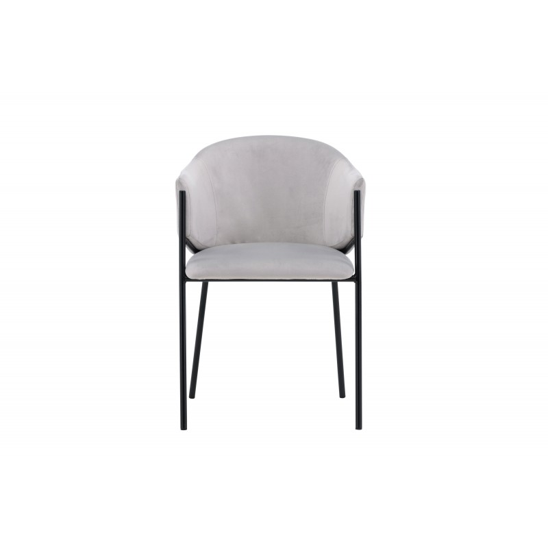 Evelina Spisebordsstol - Sort og Grå billede