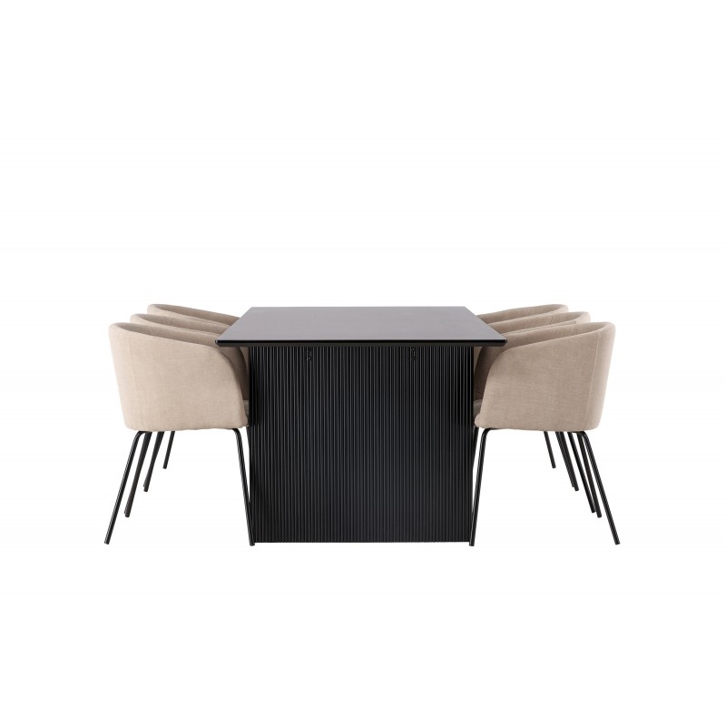 Spisebordssæt Vail med Berit Spisebordsstole