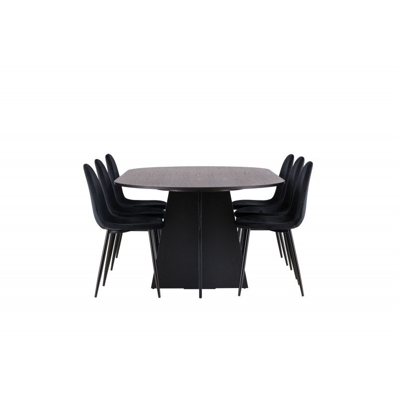 Spisebordssæt Bootcut med Spisebordsstole Polar