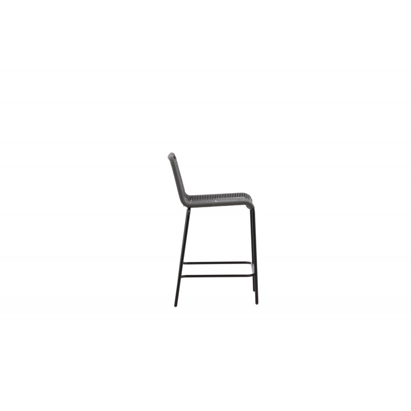Lindos Barstol - Sort,Mørkegrå billede