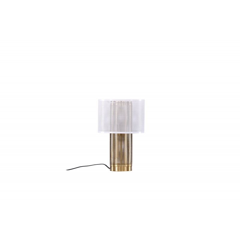 Gap Bordlampe - Messing og Hvid billede