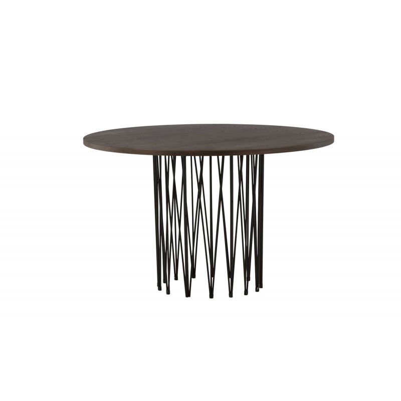 Sten Rundt Rundt spisebord - Sort og Mocca billede