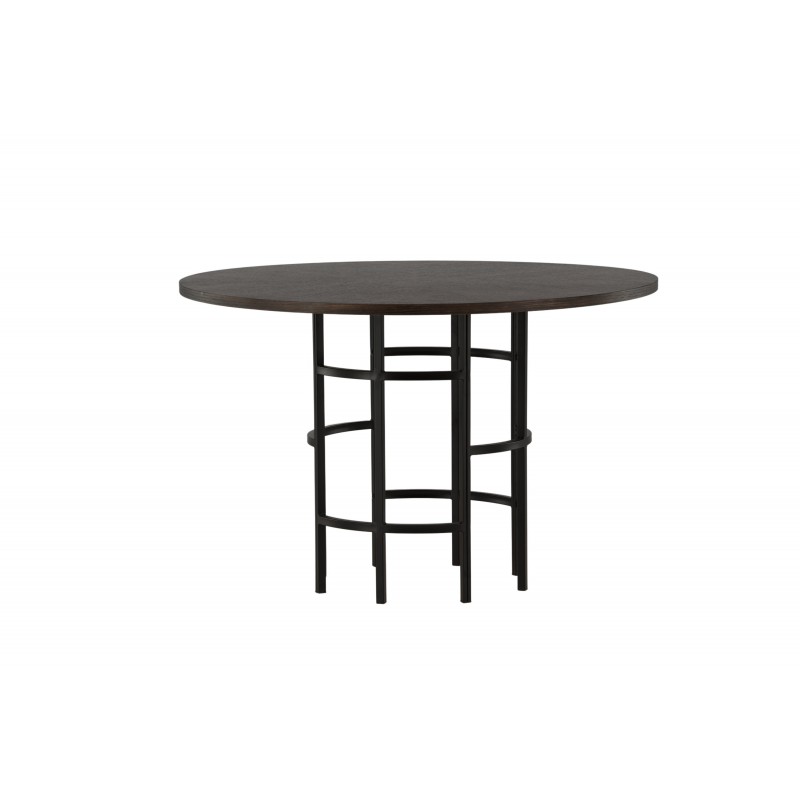 Hjallese Rundt spisebord - Sort og Mocca billede