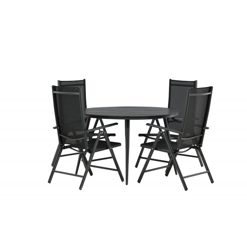 Break Rundt Loungesæt - Havemøbelsæt - Sort