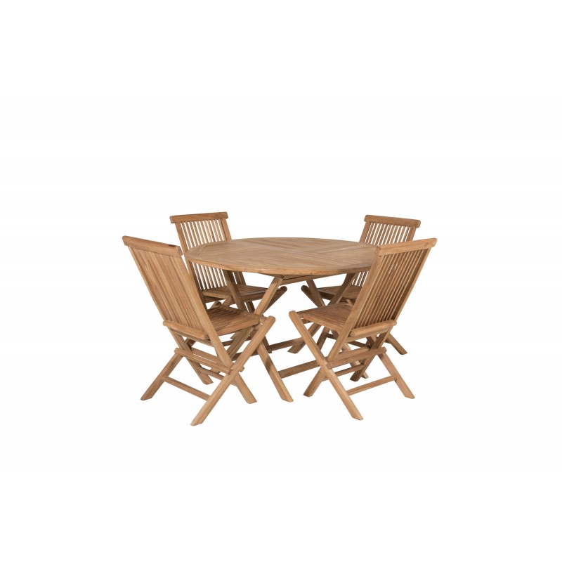 Kenya Rund Loungesæt - Havemøbelsæt - Natur