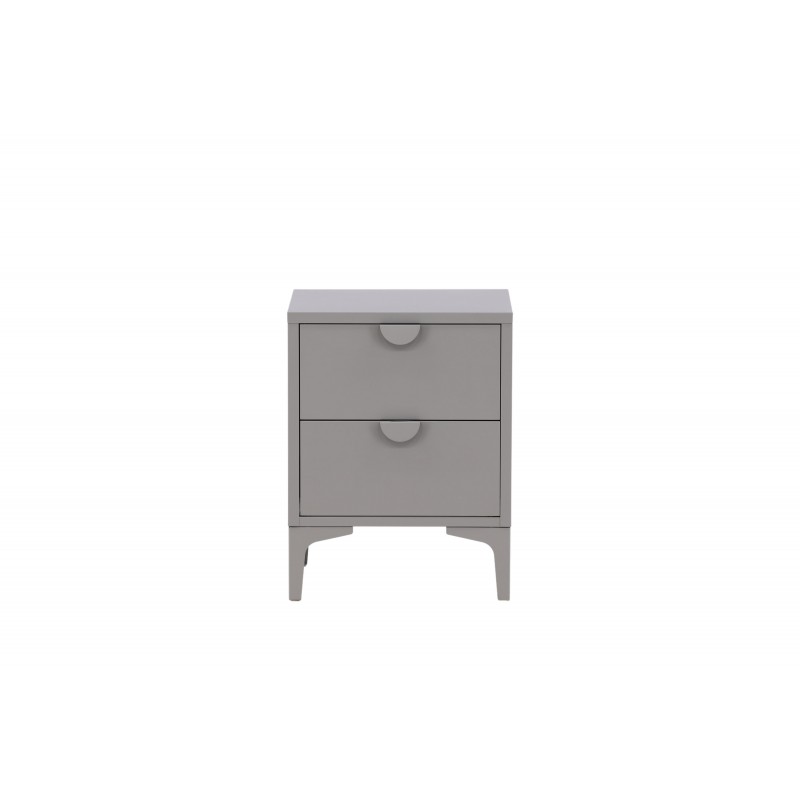 Piring Sengebord - Lysegrå billede