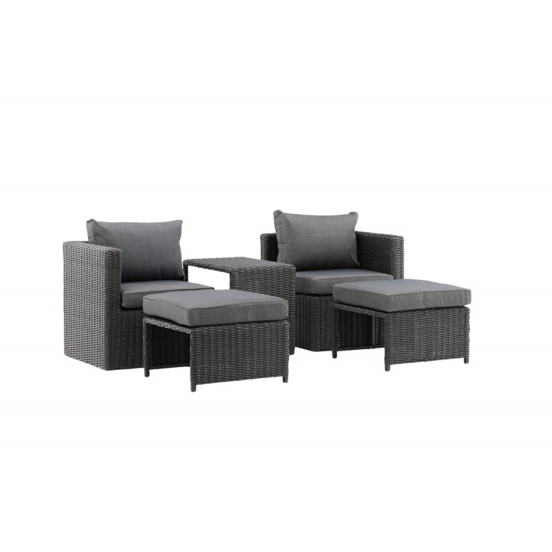 Quad Lounge Sæt- Sort billede