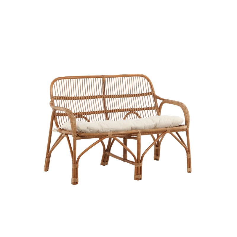 Nella 2 personers Sofa - Natur,Off White billede