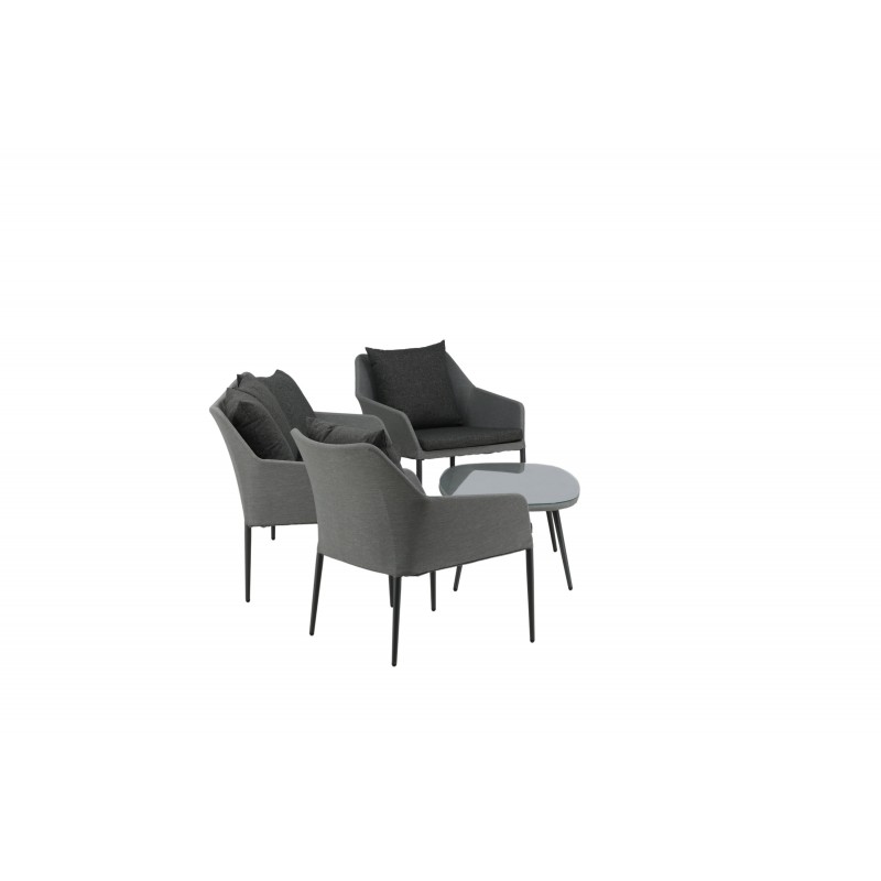 Spoga Sofa Sæt - Sort,Grå