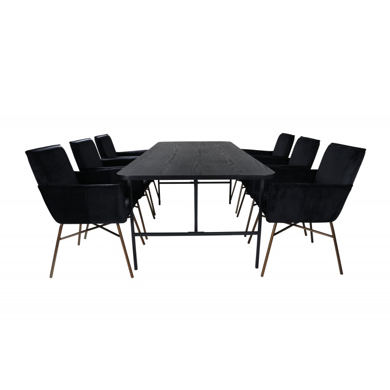 Uno t Spisebordssæt - Sort billede