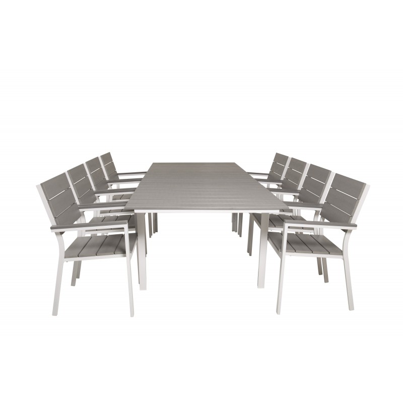 Levels  Spisebordssæt - Grå,Hvid