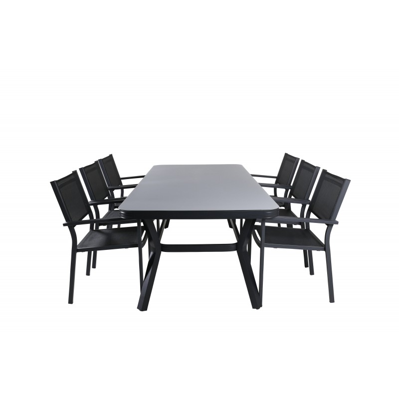 Virya  Spisebordssæt - Sort