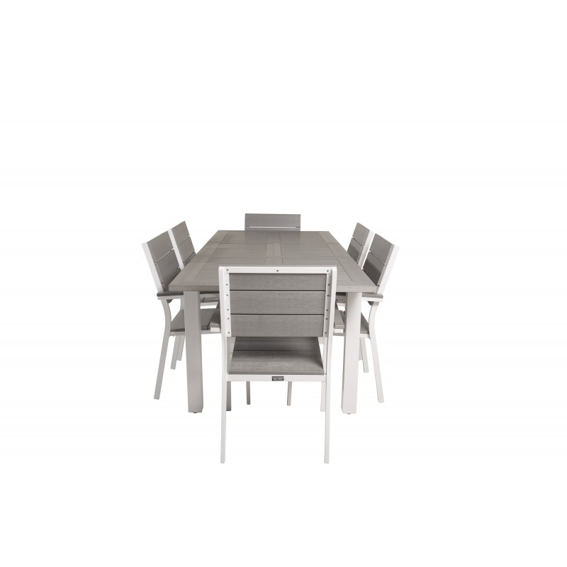 Albany Loungesæt - Havemøbelsæt - Grå,Hvid