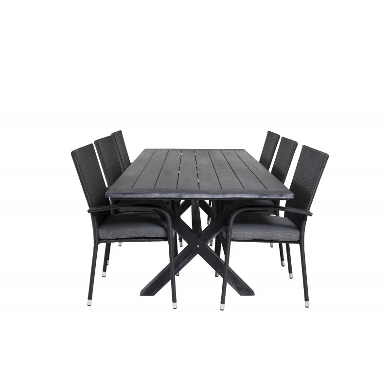 Rives t Spisebordssæt - Sort