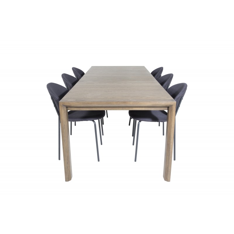 Slider t Spisebordssæt  - Sort og Natur