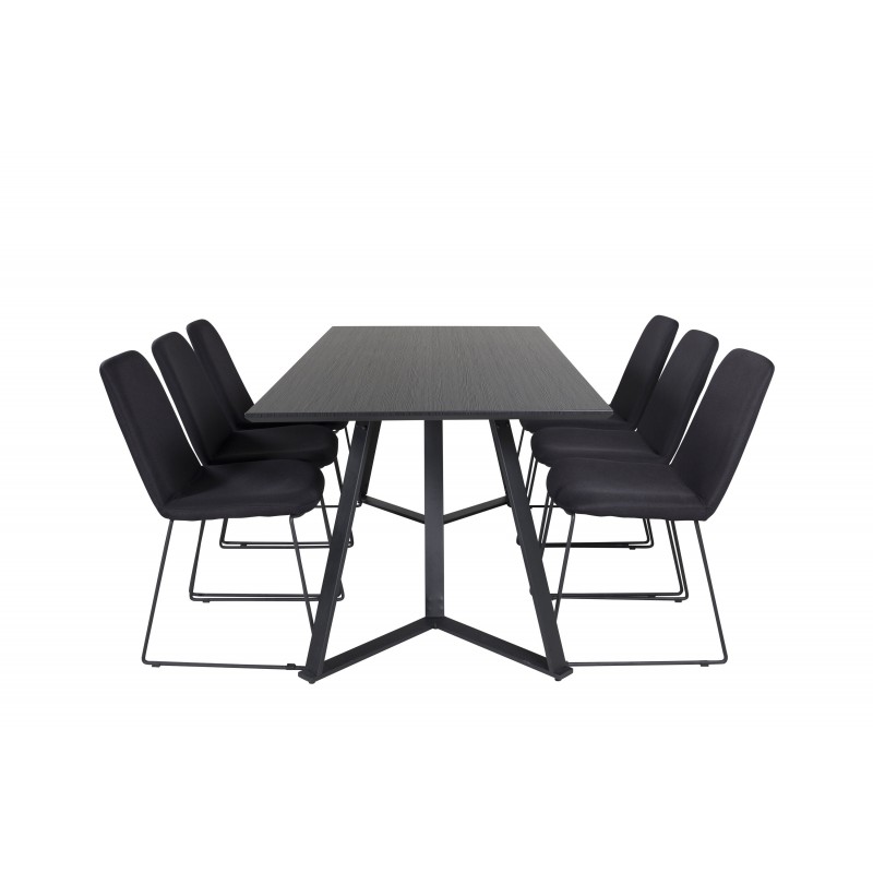 Marina Spisebordssæt - Sort