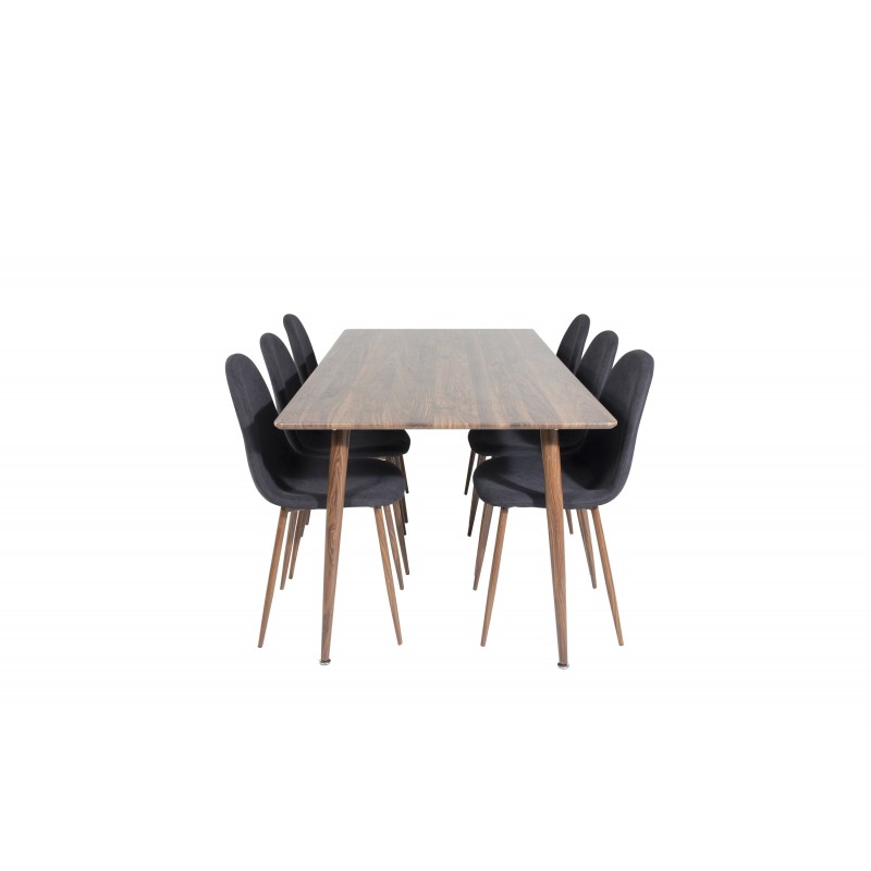 Polar  Spisebordssæt  - Sort og Natur