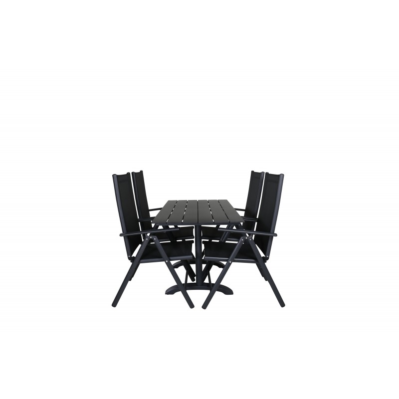 Denver  Spisebordssæt - Sort