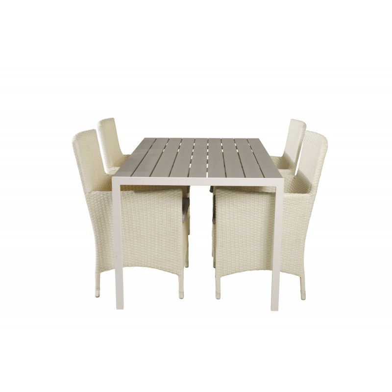 Break  Loungesæt - Havemøbelsæt - Grå,Hvid