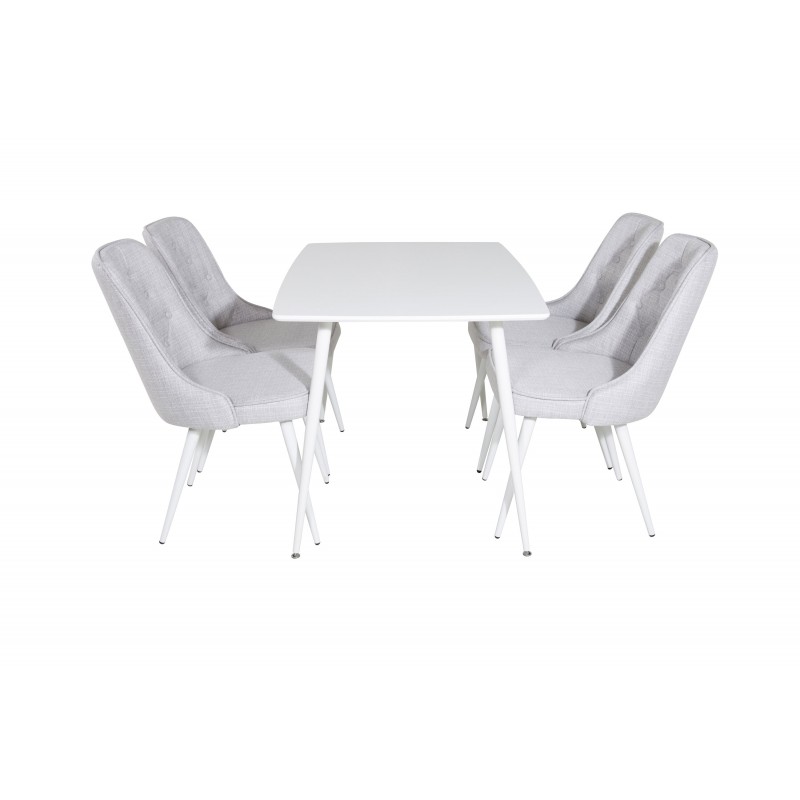 Polar Spisebordssæt - Grå og Hvid billede