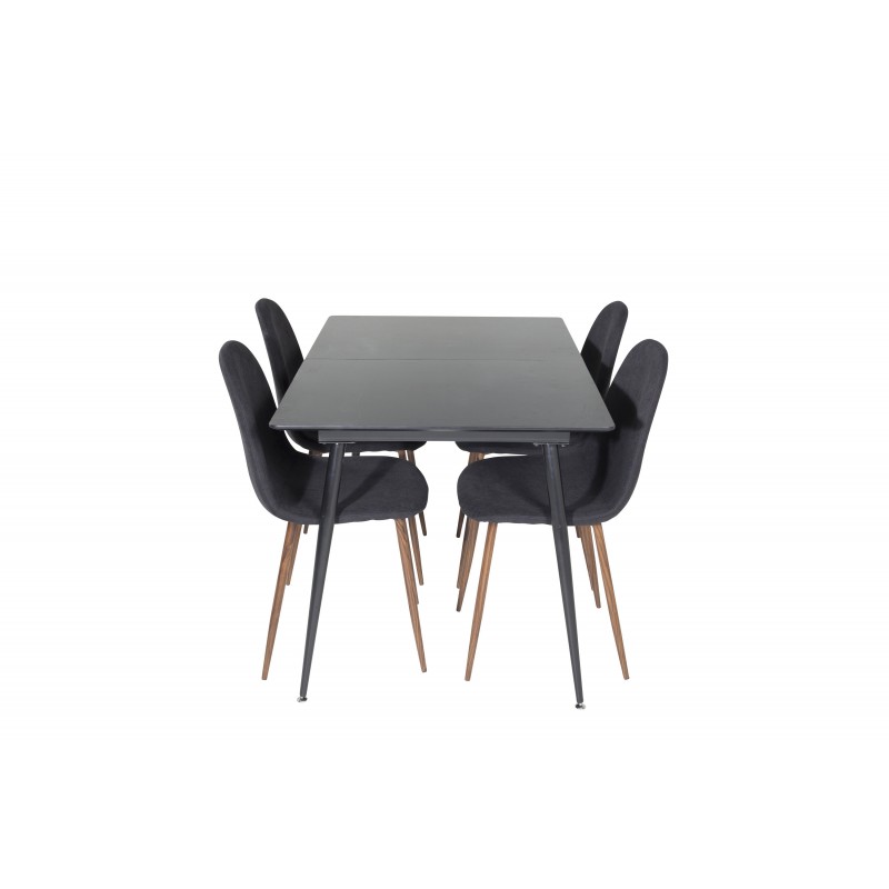 Silar  Spisebordssæt  - Sort og Natur