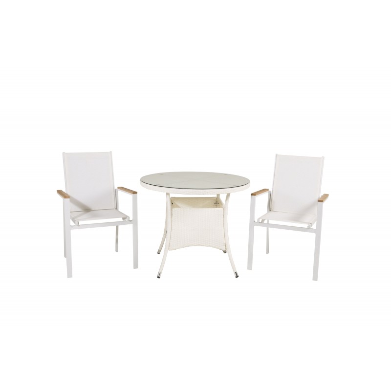 Volta Rundt Spisebordssæt - Natur,Hvid