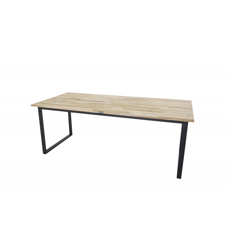 Cirebon Spisebord - Sort og Natur