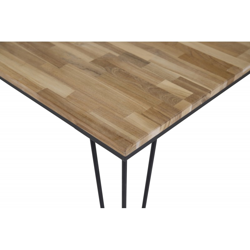 Bali Spisebord - Sort og Natur