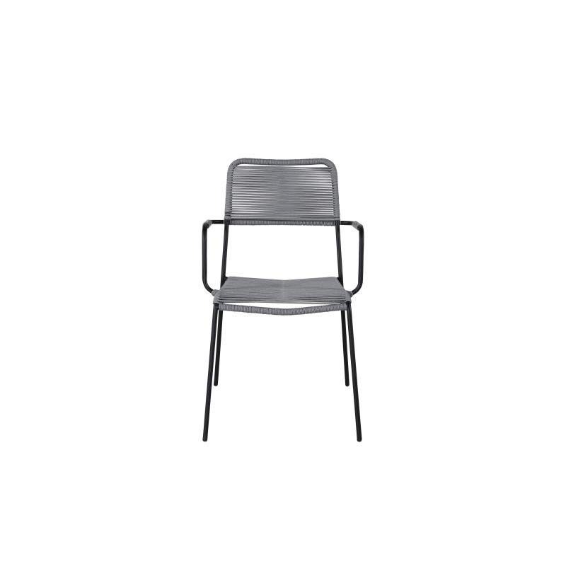 Lindos Havestol - Sort,Grå billede