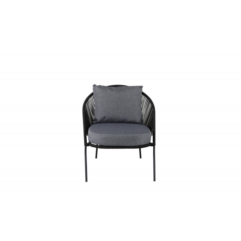 Lindos Lounge Stol - Sort,Grå billede