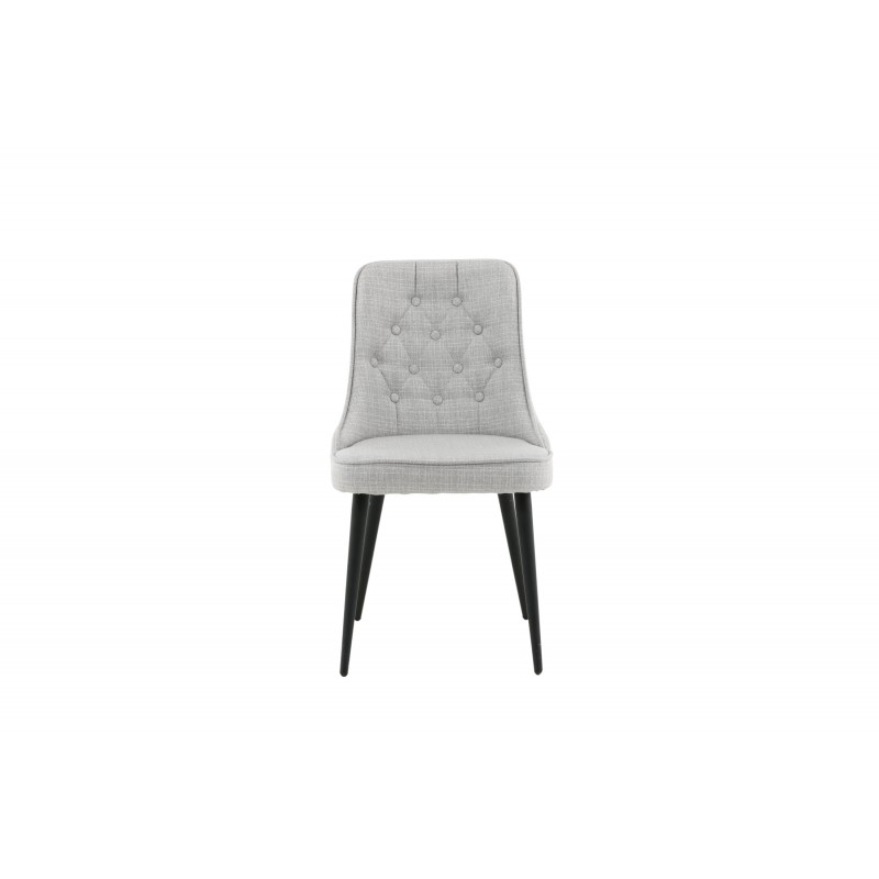 Velvet Deluxe Spisebordsstol - Sort billede