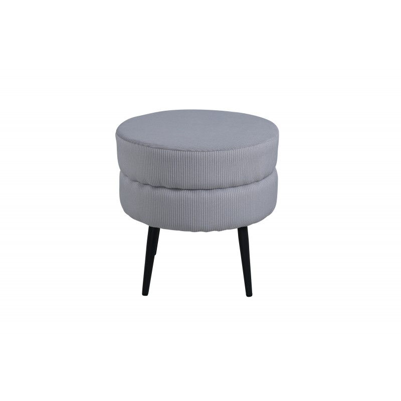 Pot Ottomann / Puf - Sort og Grå