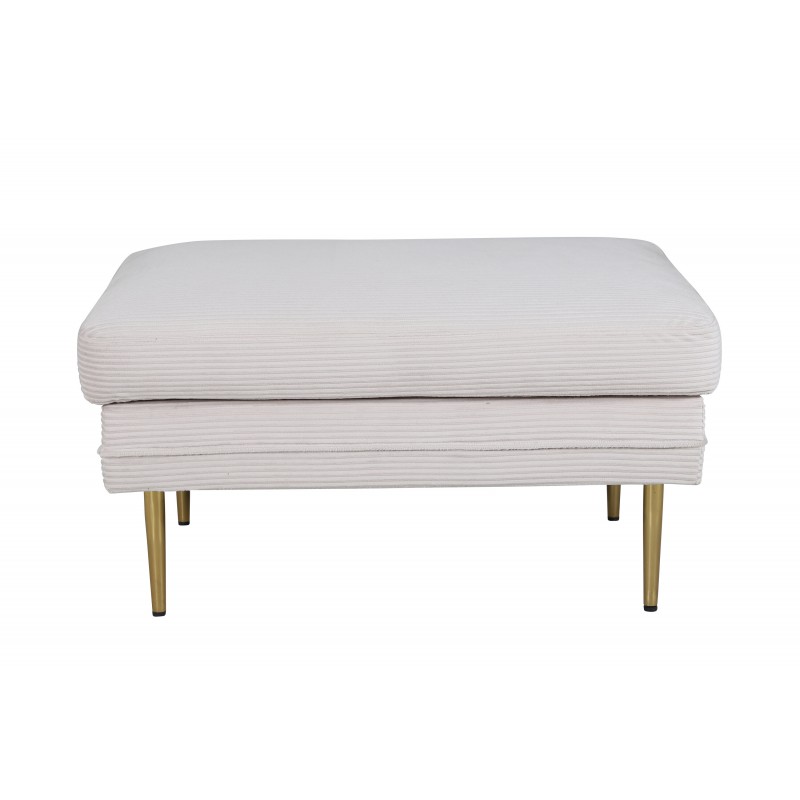 Boom Ottoman - Beige og Messing
