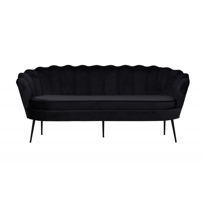 Calais 3 personers Sofa - Sort billede