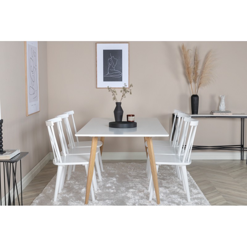 Spisebordssæt Polar med Spisebordsstole Mariette