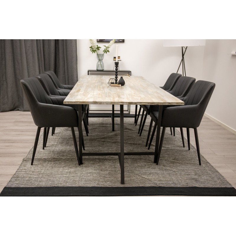 Spisebordssæt Jepara med Spisebordsstole Comfort