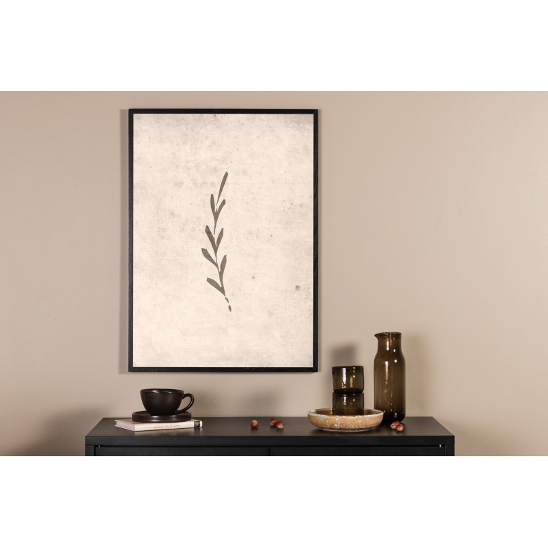 Efterårsblad Plakat - Beige billede