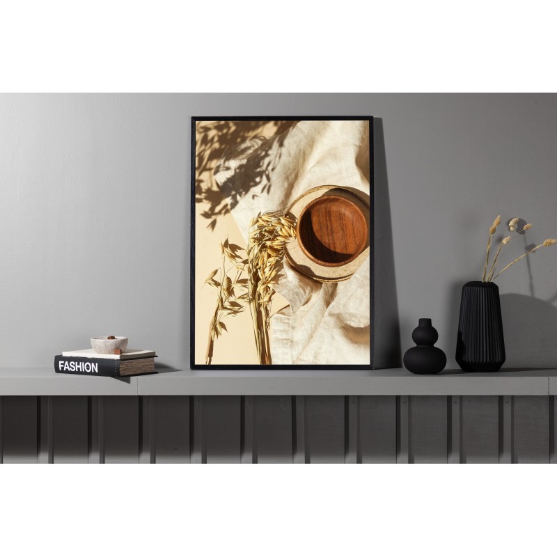Brun Skål Plakat - Beige