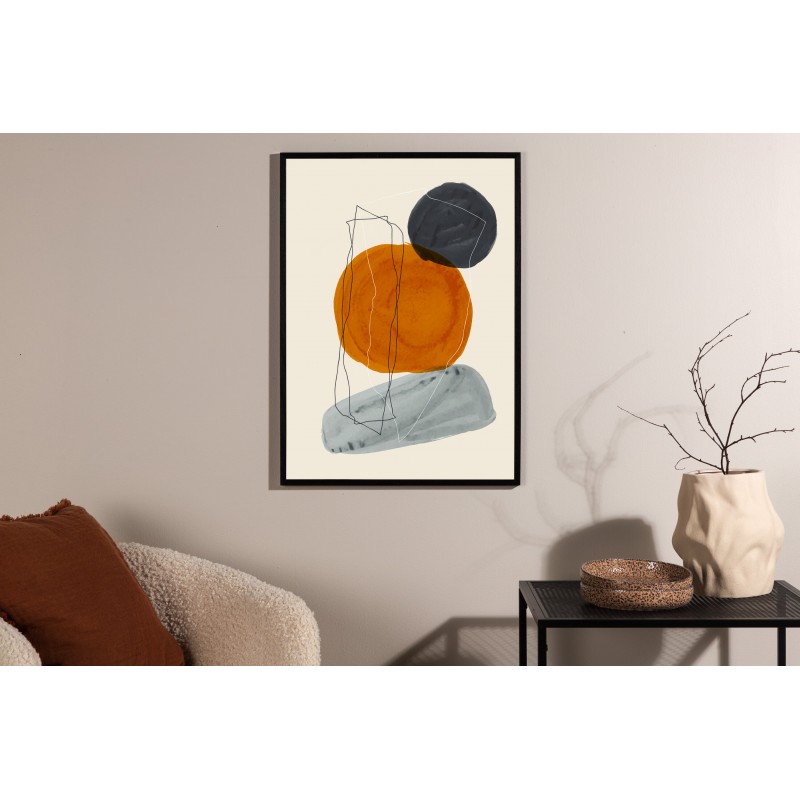 Stones Plakat - Beige billede