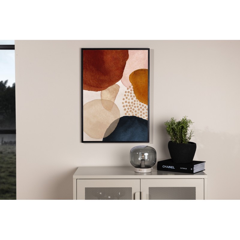 Circles Plakat  - Beige billede