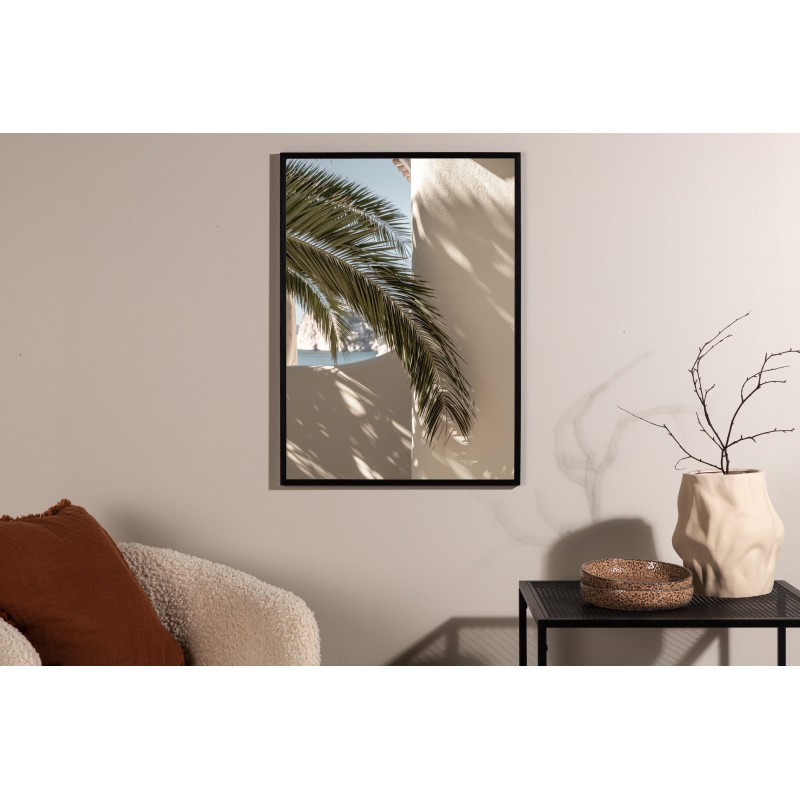 Palmblad Plakat - Beige billede